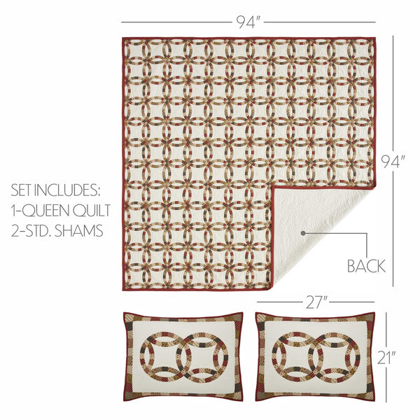 Wedding Ring Quilted Bedding