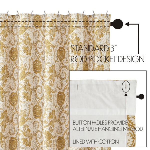 dorset mustard shower curtain