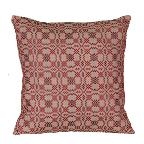 Kendall Jacquard Barn Red Accent Pillow Cover