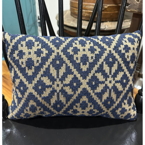Blue/Tan Morning Meadow Accent Pillow