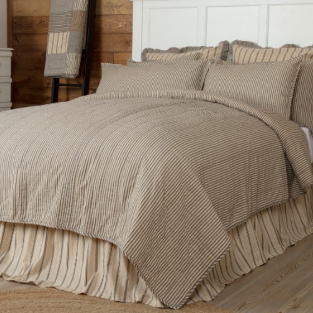 Sawyer Mill Bed Skirt Queen / Charcoal