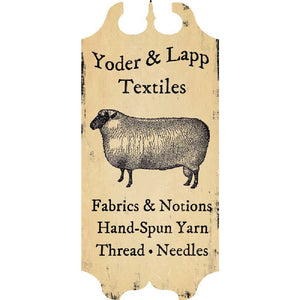 yoder and lapp textiles sign