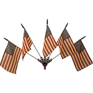 American flag wall displayer with iron mount