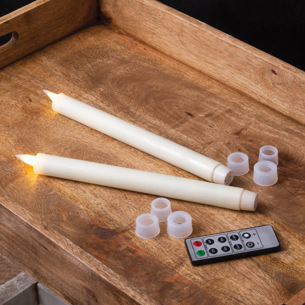 Ivory Taper Candle SET/2