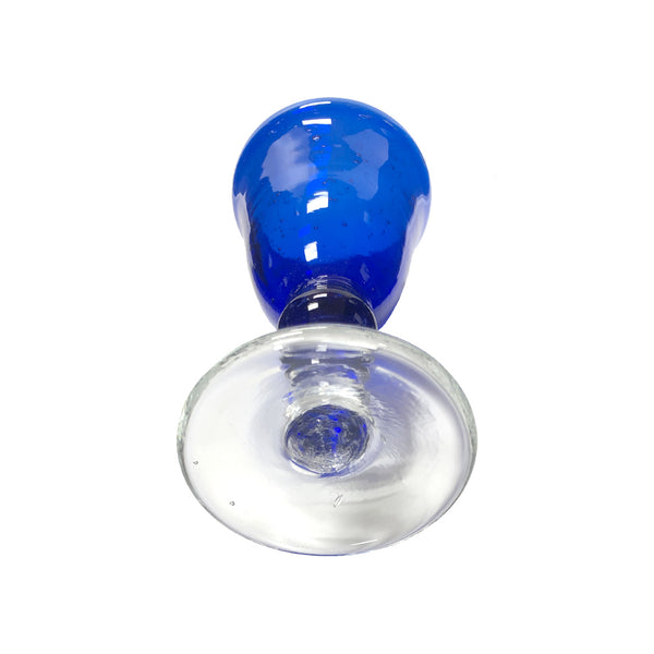 Cobalt Blue Baluster Wine Glass