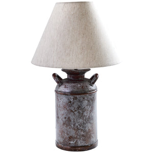 ARRIVING MARCH PRE ORDER Farmhouse Milk Can Table Lamp