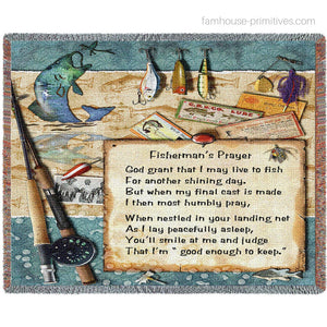 Fisherman's Prayer Woven Blanket