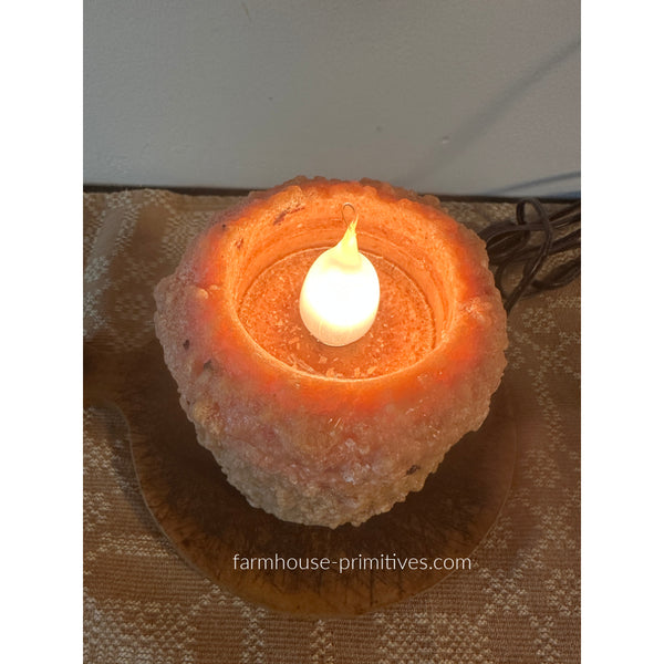 Nutmeg and Cream Electric Hearth Candle