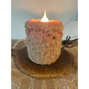 Nutmeg and Cream Electric Hearth Candle