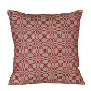 Kendall Jacquard Barn Red Accent Pillow Cover
