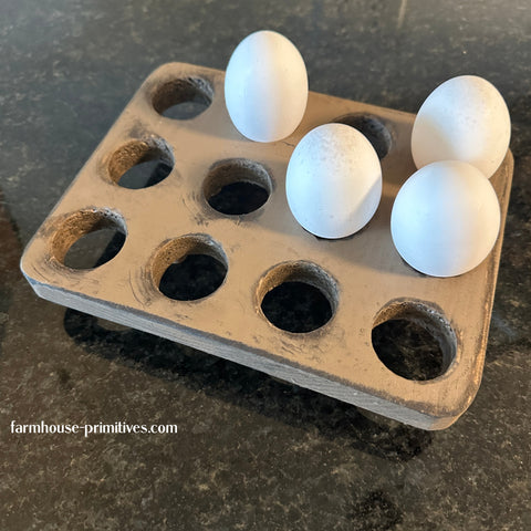 Primitive Footed Egg Tray COLOR CHOICE