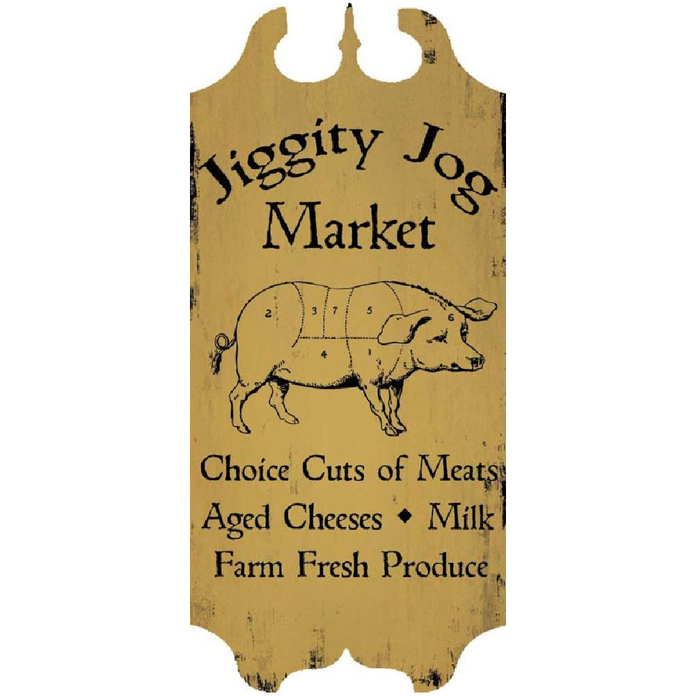 meat market Jiggity Jog Market tavern sign