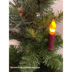 4.5 inch Cranberry Hanging Timer Candle