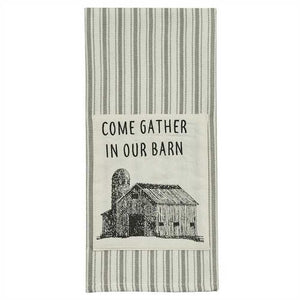 Come Gather Barn Towel - Farmhouse-Primitives