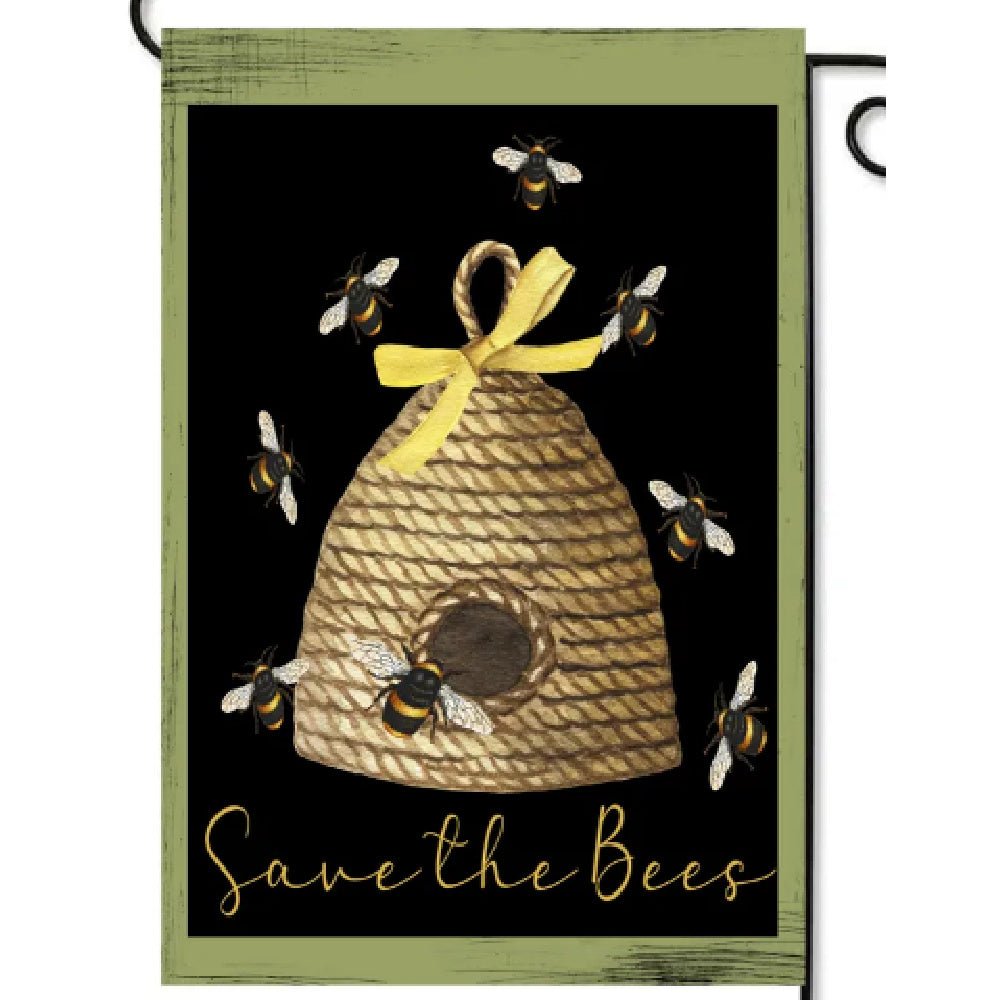 Save the Bees Garden Flag - Farmhouse-Primitives