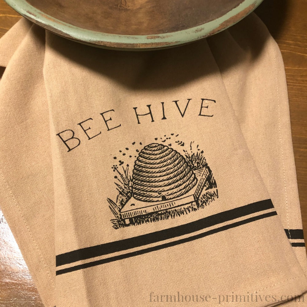 Beehive Dish Towel - Farmhouse-Primitives