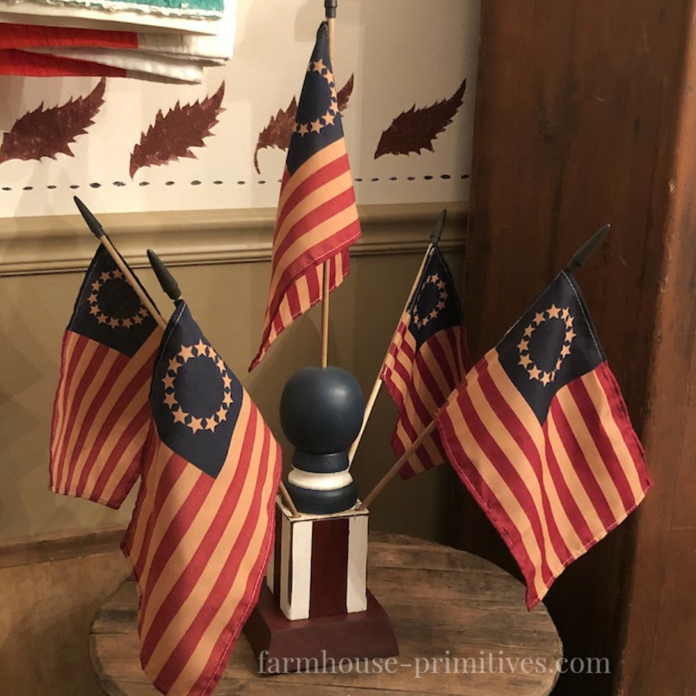 Betsy Ross Flag Finial SPECIAL ORDER - Farmhouse-Primitives