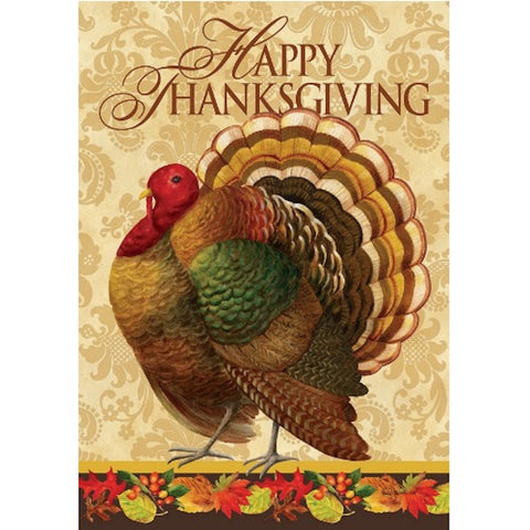 Happy Thanksgiving Garden Flag - Farmhouse-Primitives