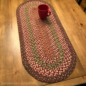 Holly Berry Braided Kitchen Coordinates - Farmhouse-Primitives