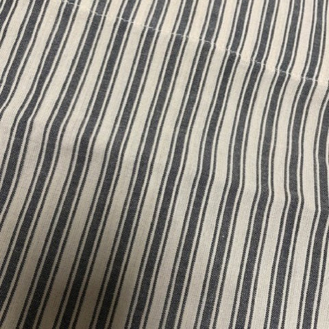 Kendra Black Tick Stripe Pillow Case SET/2