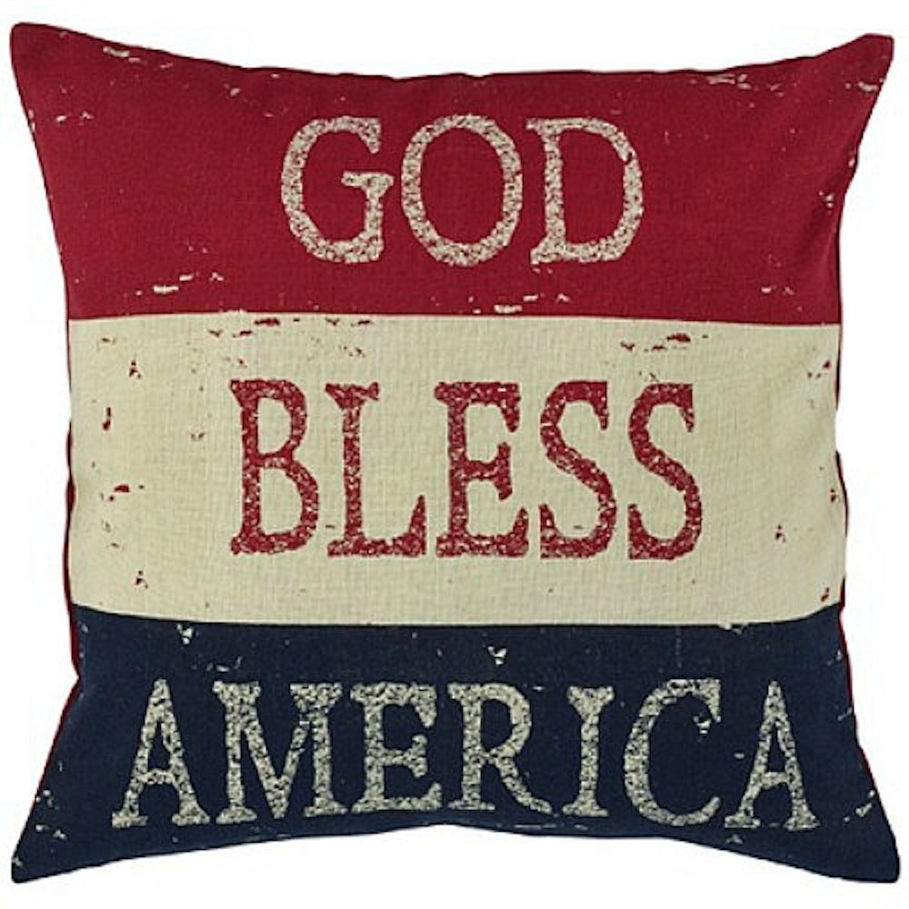 God Bless America Pillow - Farmhouse-Primitives