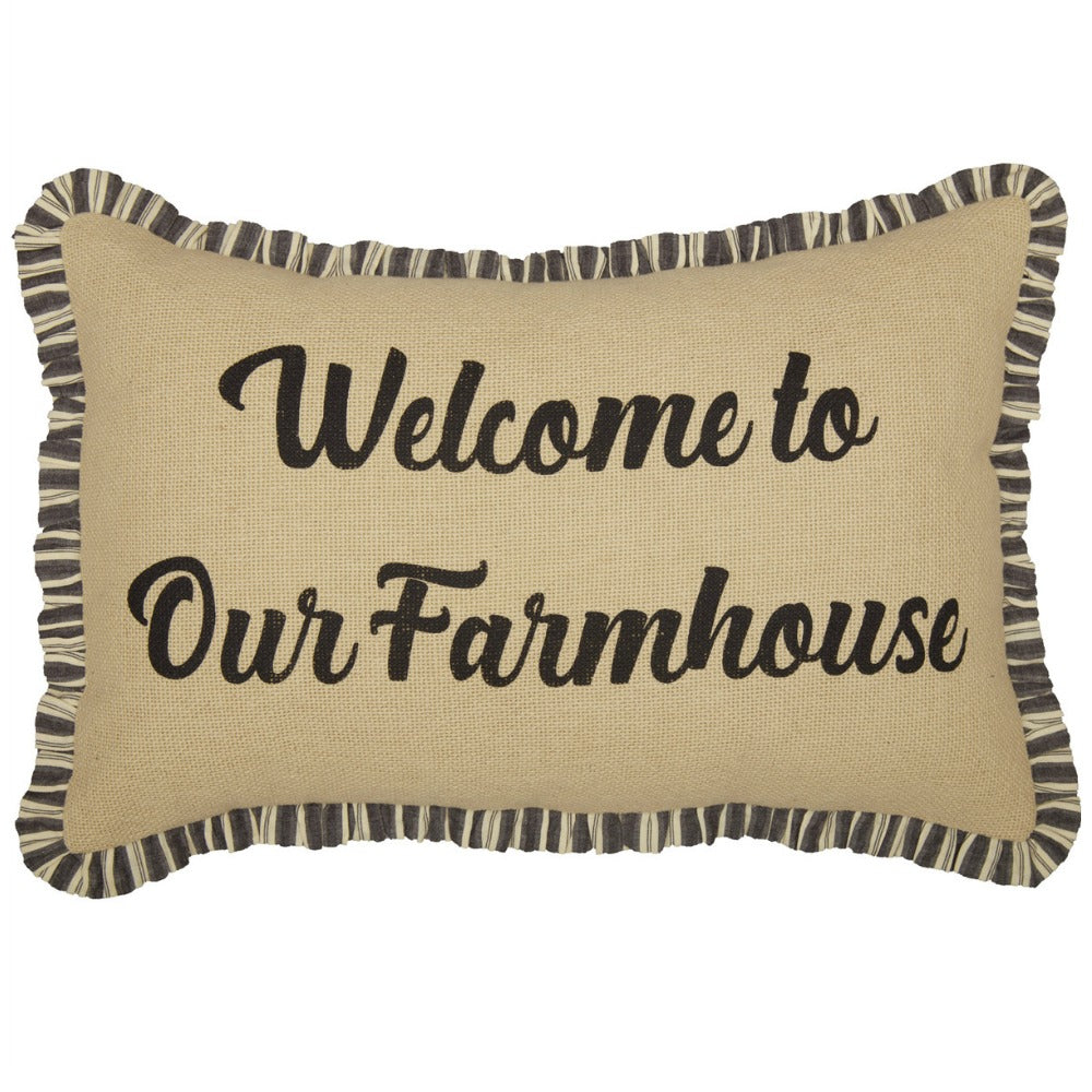 Welcome to Our Farmhouse Accent Pillow - Farmhouse-Primitives