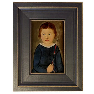Boy with Whip Framed - Farmhouse-Primitives