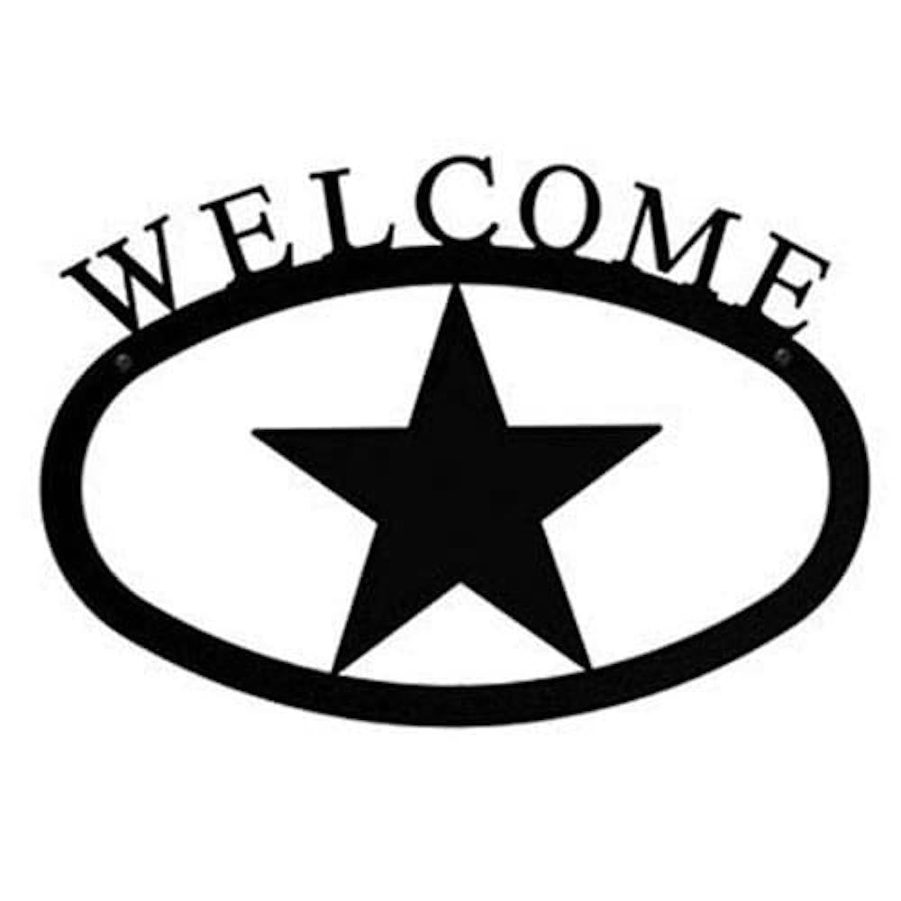 Welcome Star House Sign SIZE CHOICE - Farmhouse-Primitives