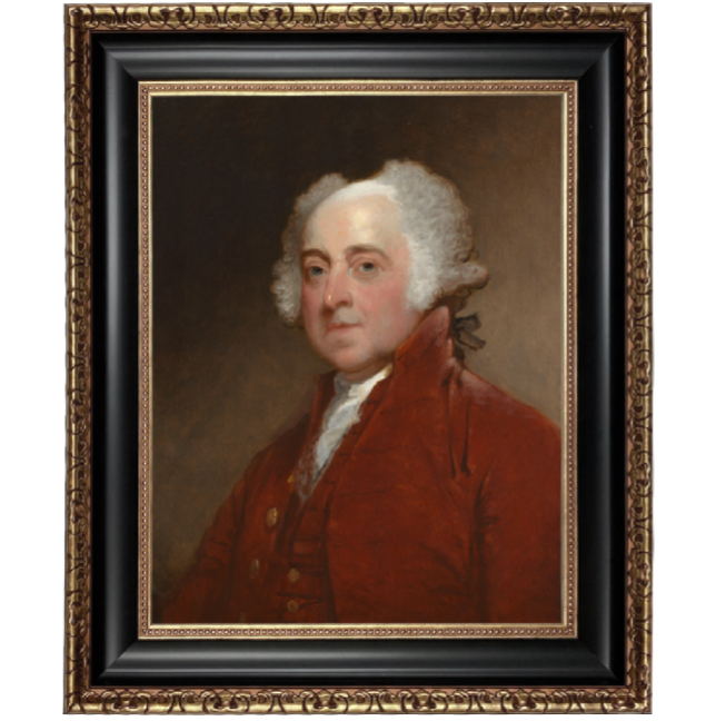 John Adams portrait on canvas