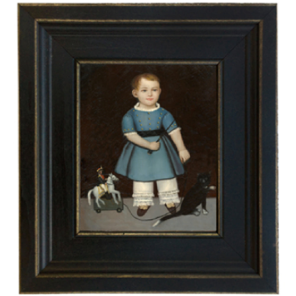Boy with Toy Soldier Framed Print SIZE CHOICE - Farmhouse-Primitives