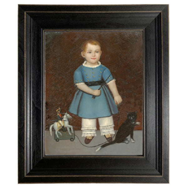 Boy with Toy Soldier Framed Print SIZE CHOICE - Farmhouse-Primitives