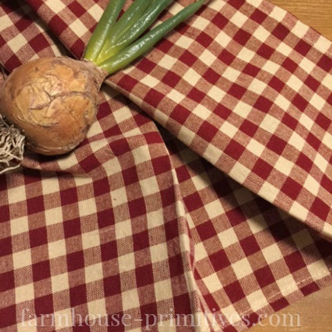 Heritage House Red Check Dish Towel - Farmhouse-Primitives