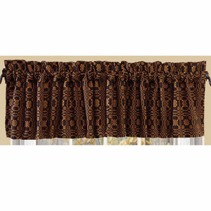 Lovers Knot Black and Mustard Curtains - Farmhouse-Primitives