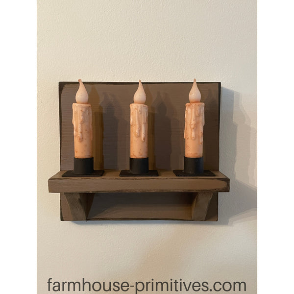 Cape May Wood Candle Sconce COLOR CHOICE - Farmhouse-Primitives