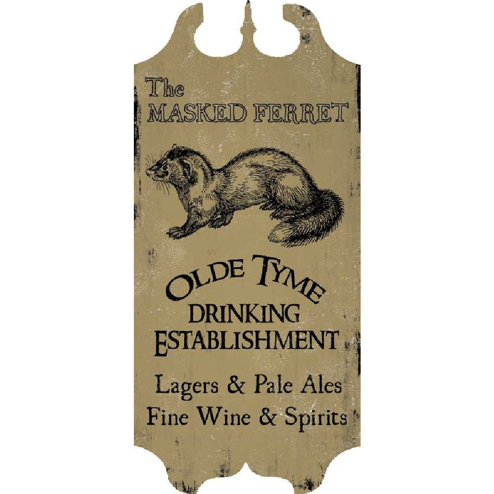 Masked Ferret Tavern Sign