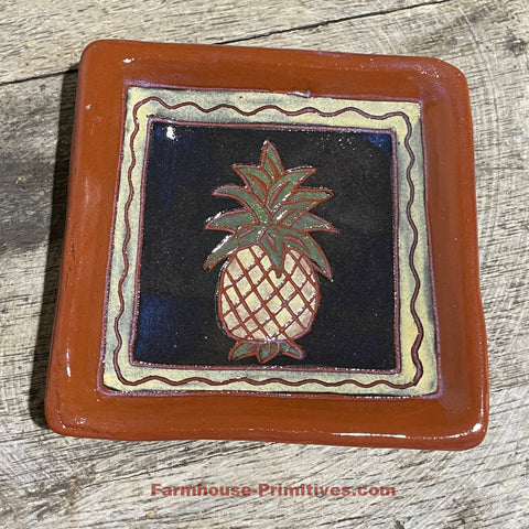 Pineapple Redware Dish - Farmhouse-Primitives