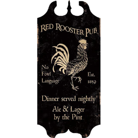 Red Rooster Pub Tavern Sign