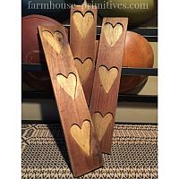 Triple Heart Sugar Mold-hearts,valentines day,valentines,recycled wood,sugar molds